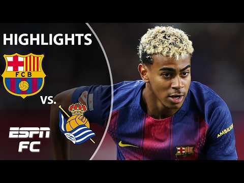 Lamine Yamal's INSTANT IMPACT 🤯 Barcelona vs. Real Sociedad | LALIGA Highlights | ESPN FC