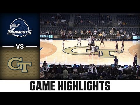 Monmouth vs. Georgia Tech Game Highlights | 2025-26 ACC Men’s Basketball