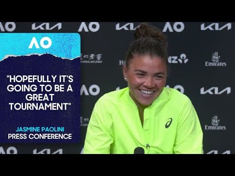 Jasmine Paolini Press Conference | Australian Open 2026 Pre-Event