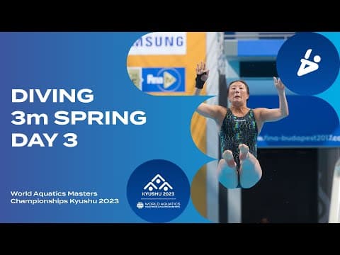 Epic 3m Springboard Dive | Day 3 Highlights | World Aquatics Masters 2023