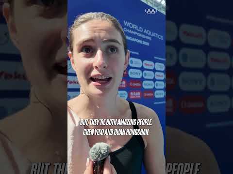 Friendship in the diving community. It stretches across events and teams! 💞 #LetsMove