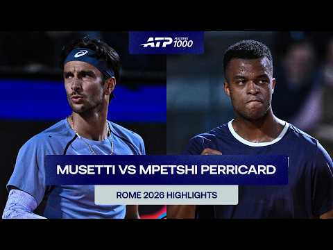 Lorenzo Musetti vs Giovanni Mpetshi Perricard Highlights | Rome 2026 Round 2