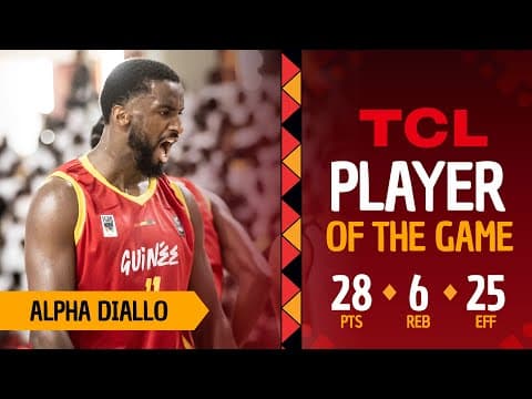 Alpha Diallo (28 PTS) | TCL Player Of The Game | SSD 🇸🇸 vs GUI 🇬🇳 | #AfroBasket 2025