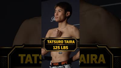 Tatsuro Taira makes weight for his #UFC flyweight title fight against Joshua Van at #UFC328