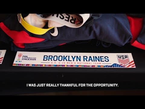 Brooklyn talks about his trip to the U20 World Cup