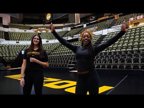 Tour the Missouri volleyball facilities, with Janet deMarrais & Tyrah Ariail