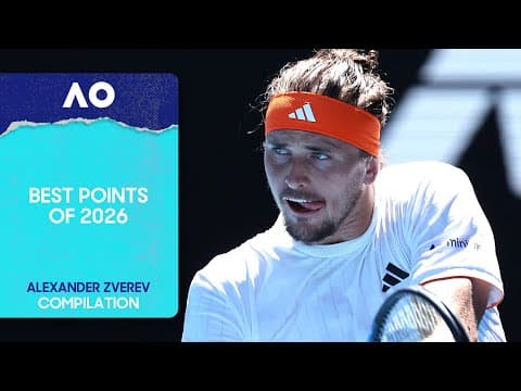 Alexander Zverev | Best Points | Australian Open 2026
