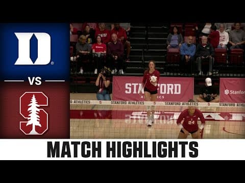 Duke vs. Stanford Match Highlights | 2025 ACC Volleyball