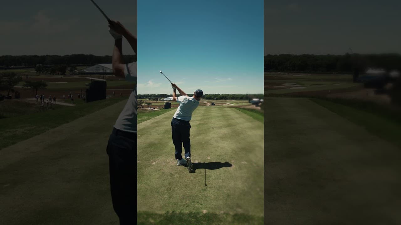 👀 Wind's not touching this stinger from Nicolai Højgaard #USOpen