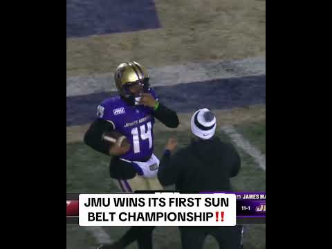 JMU wins the Sun Belt 😤