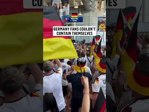 The energy of the Germany fans for their opening match 🇩🇪