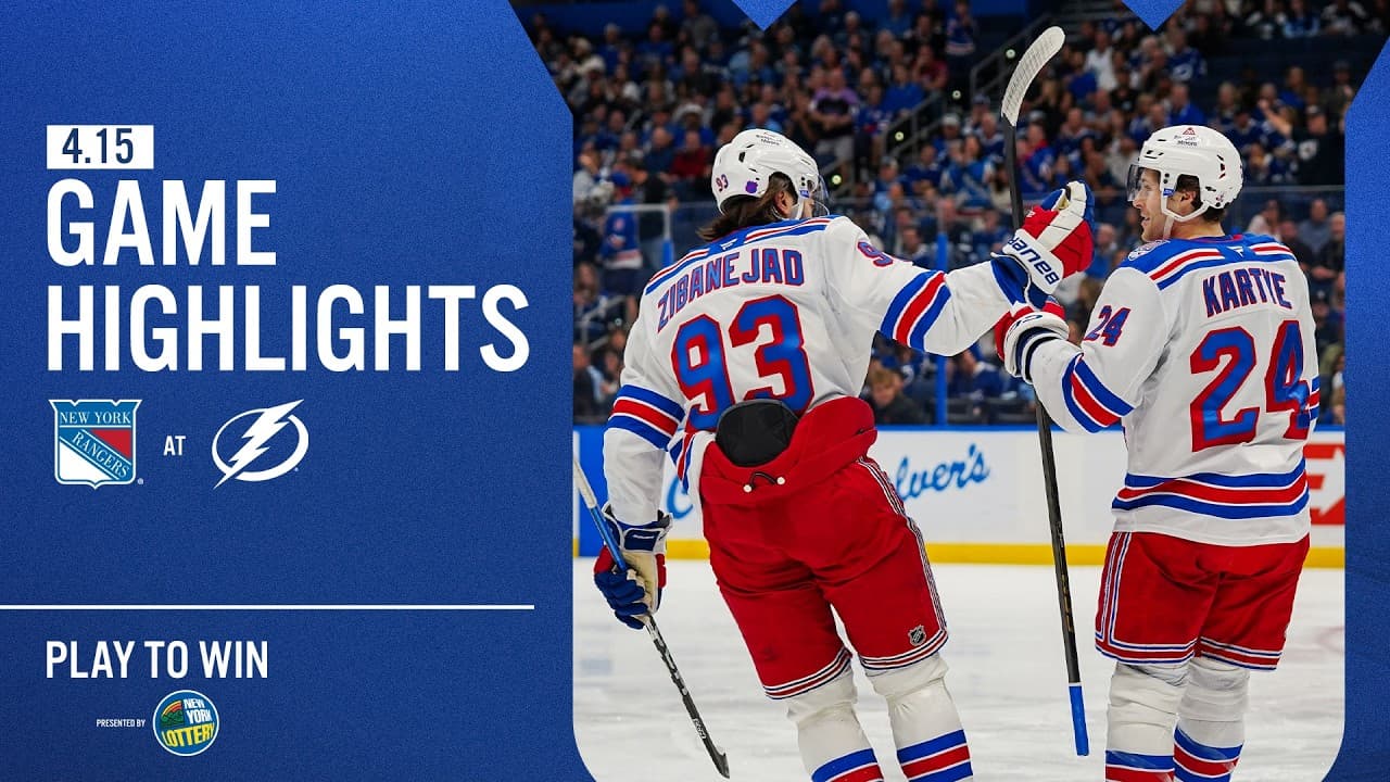 GAME HIGHLIGHTS | 2025-26: New York Rangers vs Tampa Bay Lightning (4/15/26)