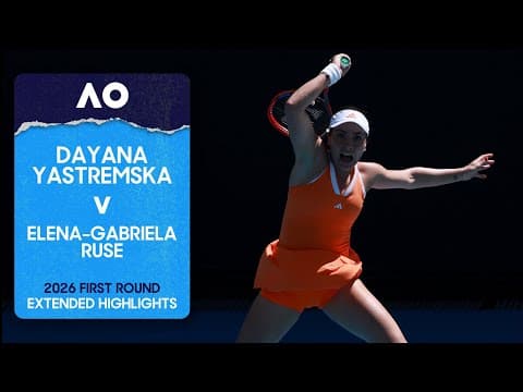 Dayana Yastremska v Elena-Gabriela Ruse Extended Highlights | Australian Open 2026 First Round