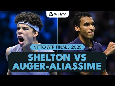 Ben Shelton Faces Felix Auger-Aliassime ⚔️ | Nitto ATP Finals 2025 Highlights