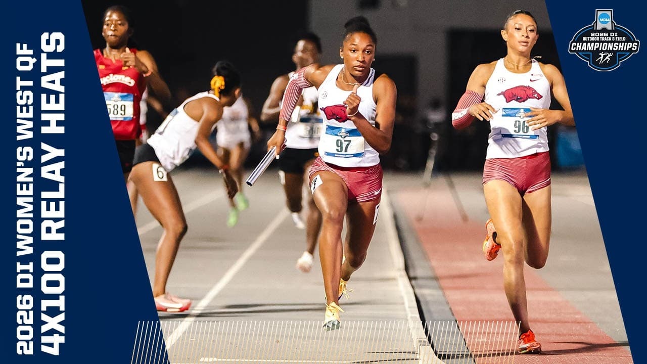 Every women's 4x400 meter relay heat from the 2026 NCAA Division I West First Round track meet