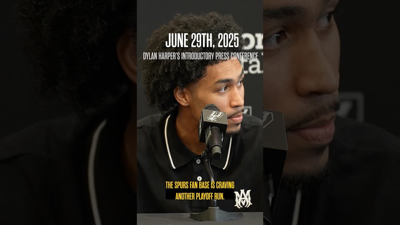Rook called it from Day 1 🗣️ #nba #spurs #dylanharper #nbaplayoffs