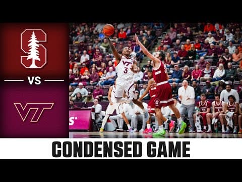 Stanford vs. Virginia Tech Condensed Game | 2025-26 ACC Men's Basketball