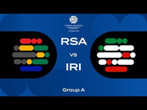 South Africa vs Iran | Men’s Water Polo WC 2025 | Group A Showdown!