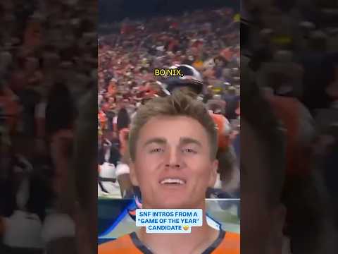 SNF intros from an EPIC game🔥