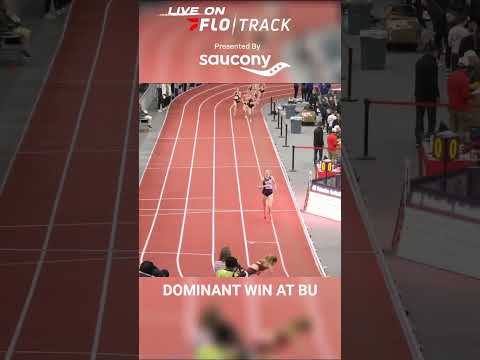 Shannon Flockhart left the field in her wake en route to winning the BU Valentine 1K in 2:37.64.