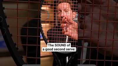 Your second serve should make THIS sound: