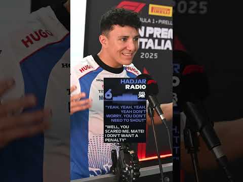 Isack Hadjar's got the rule book covered 😂