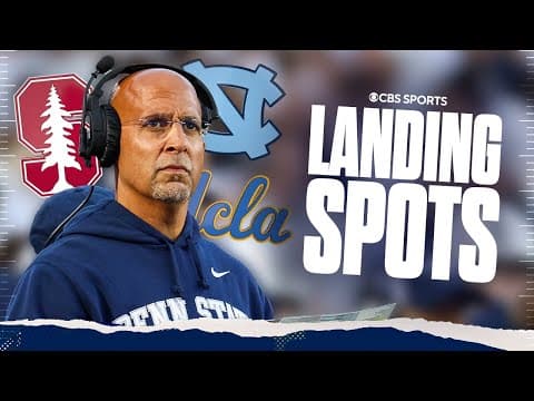 TOP LANDING SPOTS for James Franklin after being fired from Penn State 👀