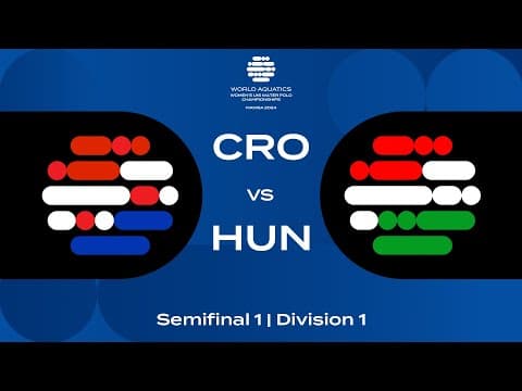 Semi-Final 1 | Croatia vs Hungary | World Aquatics Women’s U16 Water Polo Championships 2024
