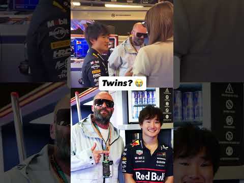 Jason Statham & Yuki Tsunoda linked up before his last race with Red Bull 💙 (via @redbullracing/IG)