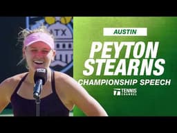 Peyton Stearns Championship Speech | 2026 Austin