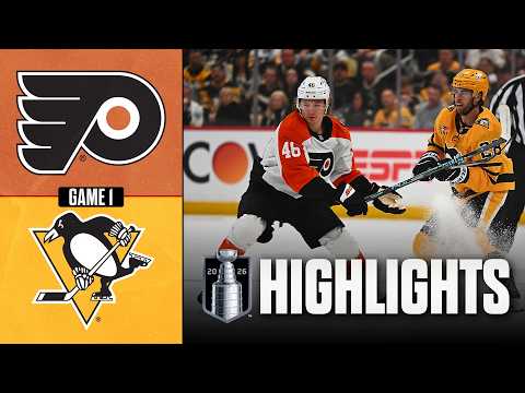 NHL Playoff Highlights | Flyers vs. Penguins | Round 1 Gm 1 | April 18, 2026