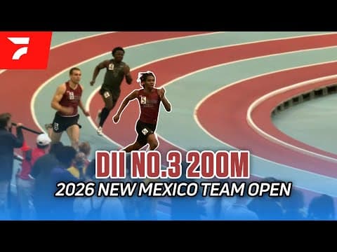 Elite DII Speed | No. 3 200m at the New Mexico Team Open 2026