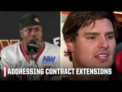 Terry McLaurin & Trey Hendrickson speak on their new extensions | SportsCenter