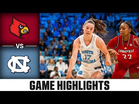Louisville vs. North Carolina Game Highlights | 2025-26 ACC Women's Basketball