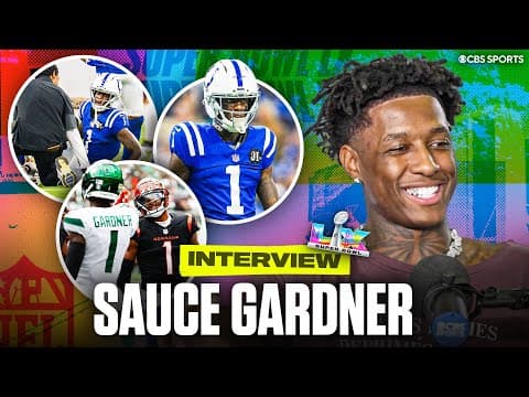 Sauce Gardner on acclimating with the Colts, learning from Philip Rivers, and naming his top 5 WRs