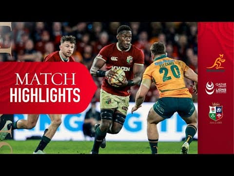 Extended Highlights | Australia v Lions, 1st Test