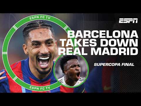 Supercopa Final REACTION 🍿 Xabi Alonso 'did Barca a FAVOR' for taking out Vini Jr. - Ale | ESPN FC