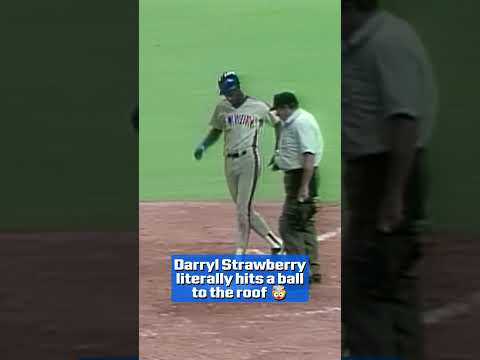 Not even a roof could contain Darryl Strawberry's power! #mlb #mets