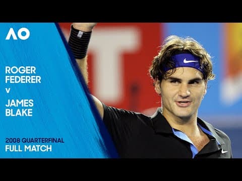 Roger Federer v James Blake Full Match | Australian Open 2008 Quarterfinal
