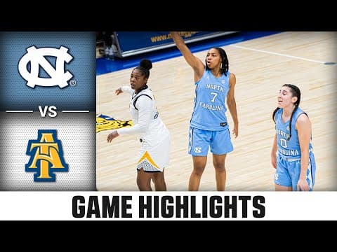 North Carolina vs. North Carolina A&T Game Highlights | 2025-26 Women's Basketball Highlights