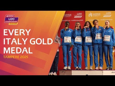 EVERY Italy Gold Medal From Tampere 2025 | U20 Championships