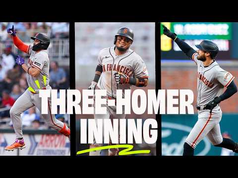 Adames, Arraez and Eldridge Combine for 3-Homer Inning vs. Braves | San Francisco Giants Highlights