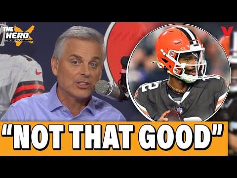 Colin Cowherd's PREDICTIONS for Shedeur Sanders' FIRST START in Browns vs. Raiders | THE HERD NFL