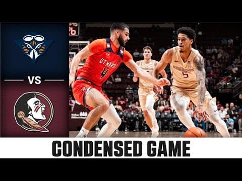 UT Martin vs Florida State Condensed Game | 2025-26 ACC Men's Basketball