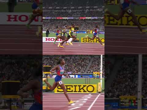 The first female sprint double since Shelly-Ann Fraser-Pryce ‼️ #worldathleticschamps #usa #sports