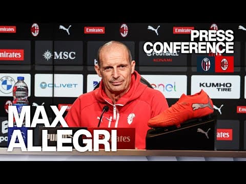Allegri: "Abbiamo ancora tanto da fare" | #BolognaMilan | Conferenza Stampa