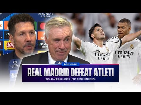 "The game we WANTED to play" Ancelotti explains | Simeone BREAKS DOWN Atleti loss to Real Madrid 🌟