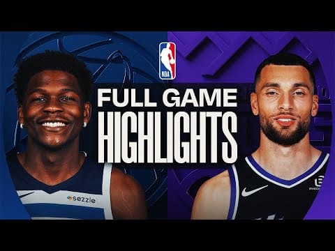 TIMBERWOLVES at KINGS | FULL GAME HIGHLIGHTS | November 9, 2025