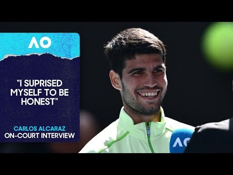 Carlos Alcaraz On-Court Interview | Australian Open 2026 Fourth Round