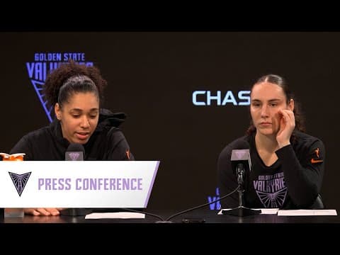 Janelle Salaün and Carla Leite On Golden State Valkyries Win vs Washington Mystics | August 30, 2025